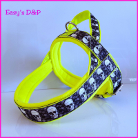 T tuig neon geel skull echt 