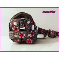 Muilkorf grijs barok bloemen 