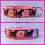 Halfcheck baby roze bloemen vlinder