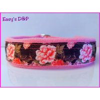 Halfcheck baby roze bloemen vlinder