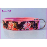 Halfcheck baby roze bloemen vlinder