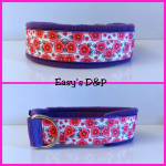 Halfcheck paars roze bloemetjes OP=OP