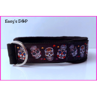 Halfcheck zwart skull omgedraaid 