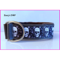 Halfcheck grijs skull echt 