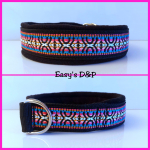 Halfcheck zwart X sliphalsband