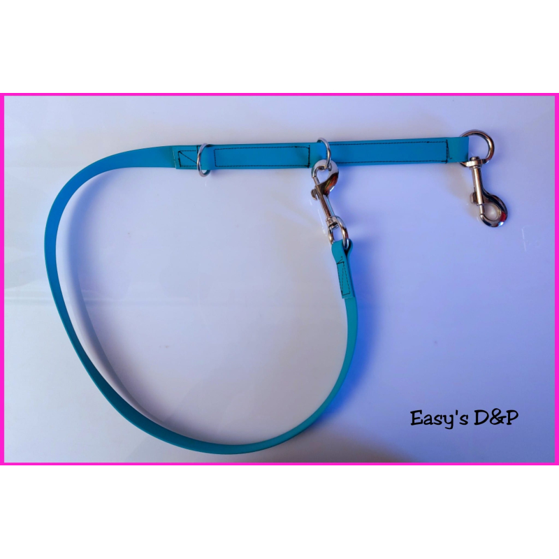 Buikband turquoise biothane