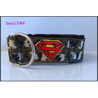 Halfcheck halsband camouflage superman 