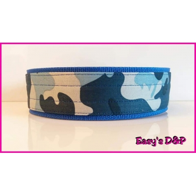 Camouflage blauw 5 cm breed hb Camouflage blauw 5 cm breed hb