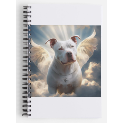 Notitie boek wit pitbull vleugels