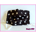 Mondkapje sterren zwart