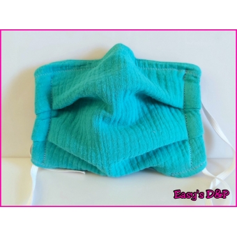 Mondkapje turquoise 