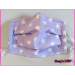 Mondkapje sterren lila