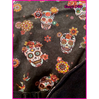 Jasje skull zwart of oker geel 