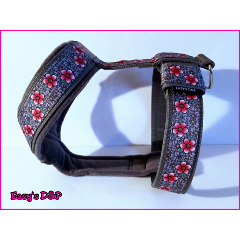 Tuig grijs barok bloemen 