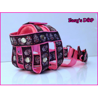 Muilkorf neon roze skulls omgedraaid 