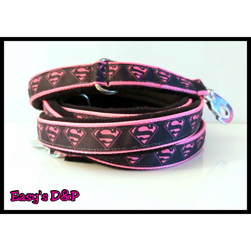 Lijn neon roze zwart superman 