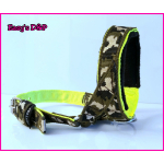 Gentle leader neon geel groen camo zwart fleece 