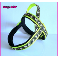 T tuig neon geel groen camo zwart fleece 