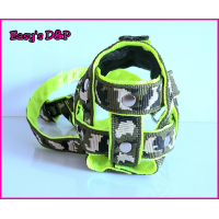 Muilkorf neon geel groen camo zwart fleece 