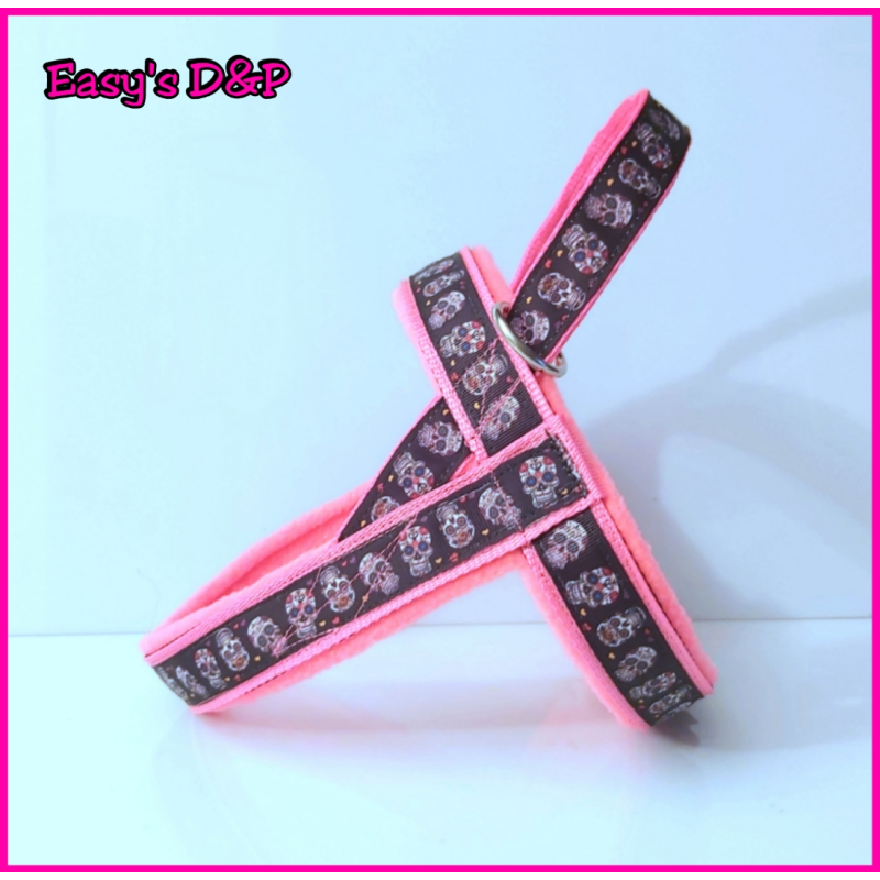 T tuig neon roze skull omgedraaid 