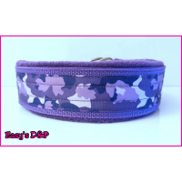 Camouflage paars halfcheck 