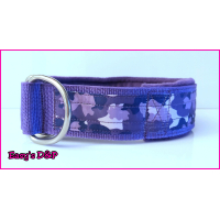 Camouflage paars halfcheck 