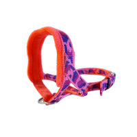 Hoofdhalster camouflafe nylon roze paars 