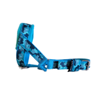 Hoofdhalster camouflage turquoise 