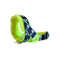Hoofdhalster hond neon geel skull echt 