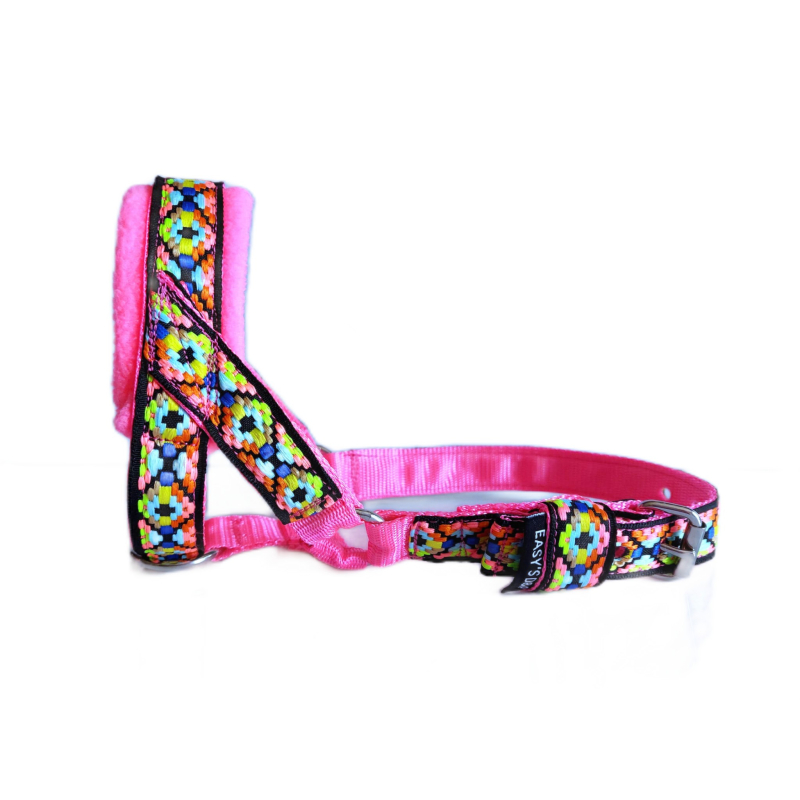 hoofdhalster hond Ibiza neon roze