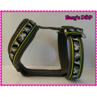 Tuig camouflage grijs neon geel