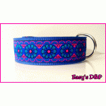 Bloemen blauw nylon blauw hb