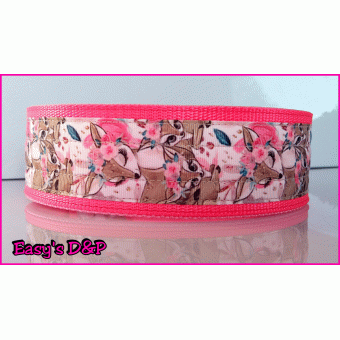 Hertjes neon roze hb