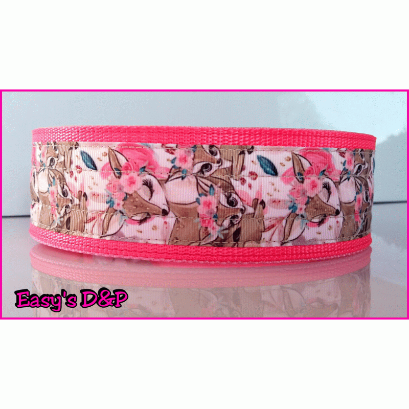 Hertjes neon roze hb