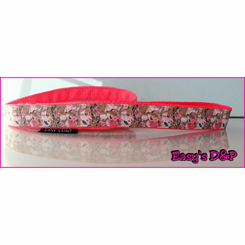 Lijn hertjes neon roze of grijs