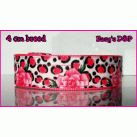 Panterprint roze bloemen neon roze hb