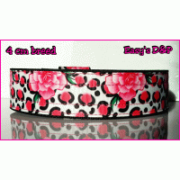 Panterprint roze bloemen zwart hb