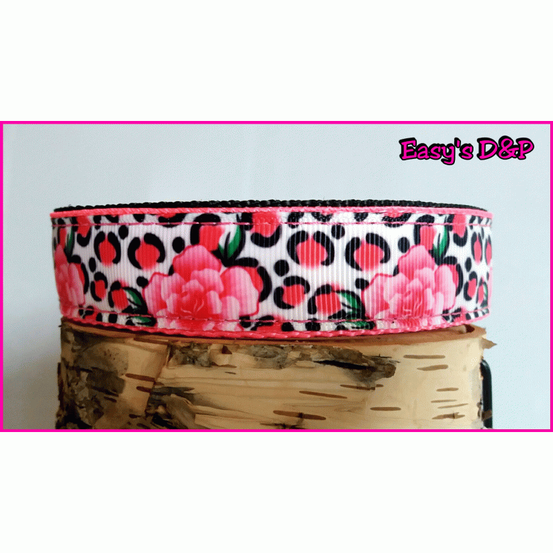 Panter roze bloemen neon roze2.5 hb