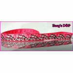 Lijn panter roze bloemen neon roze