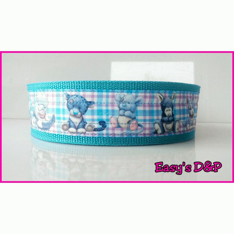 Schattige diertjes licht blauw hb