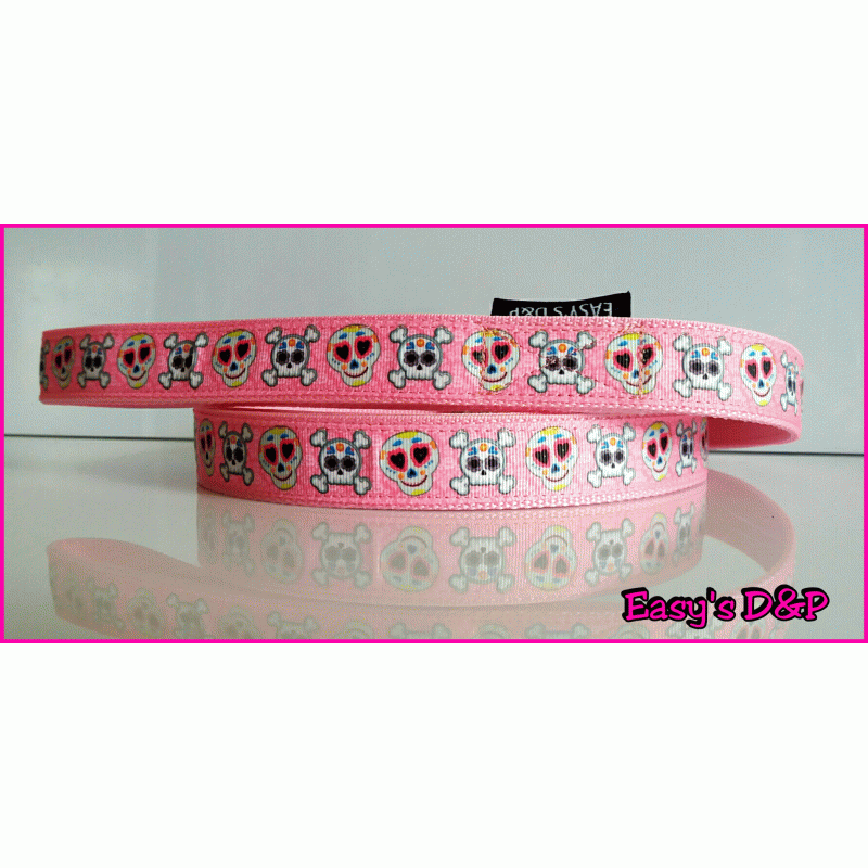 Lijn roze happy skulls baby roze 