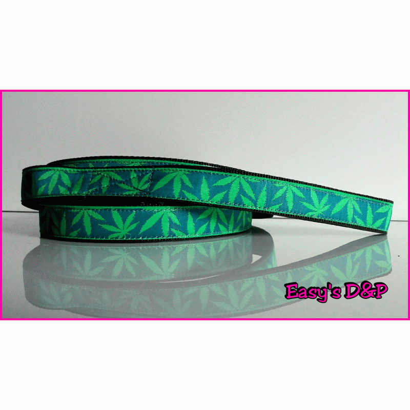 Lijn wietplant zwart