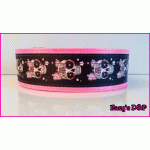 Skull strik neon roze hb