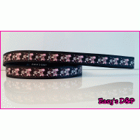 Skull strik zwart 2.5 cm hb