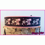 Skull strik baby roze 2.5 cm hb