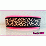 Panter zwart neon roze fleece hb