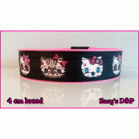Skull hello kitty neon roze hb