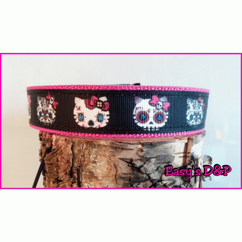 Skull hello kitty fuchsia 2.5 cm hb