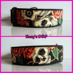 Hb stof skull rozen 