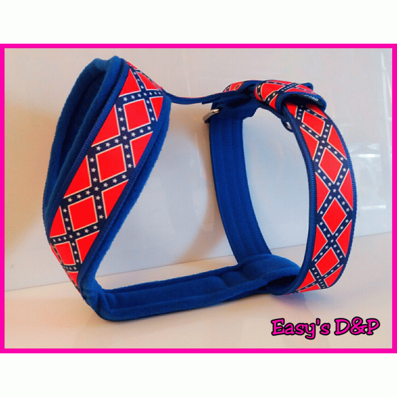 Tuig American rebel flag blauw 